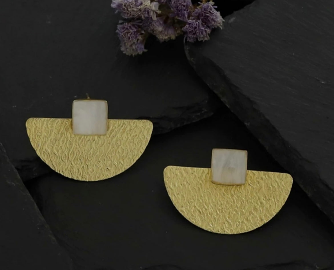Fashion Accessory - Light Weight Earrings for Women Half circle earrings