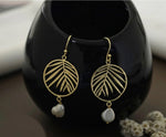 Fashion Accessory - Light Weight Earrings for Women Golden leaf earrings