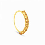 Gold 8 Stone Gold Nose Ring for pierced and non pierced nose