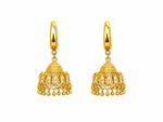 Dome Gold Plated Jhumka Earrings