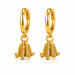 Jai Micro Collection Gold-Plated Jhumka Earring Lotus