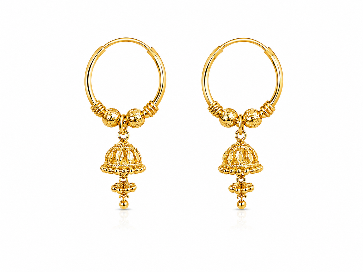 Gold Plated Collection Jhumka Earrings New Ava
