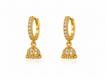 Micro Collection Gold Plated Jhumka Earring Jhansi Mini Bead