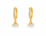 Bloomie White Gold Plated Collection Jhumka Earring