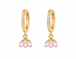 Bloomie Pink Gold Plated Collection Jhumka Earring
