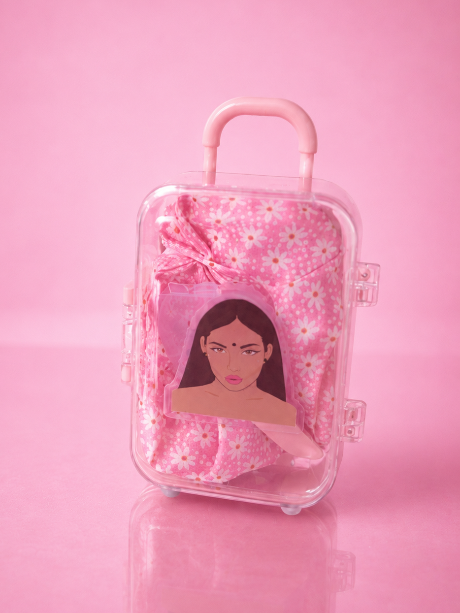 Essential Travel Clear Mini Suitcase Travel Jewellery Organiser