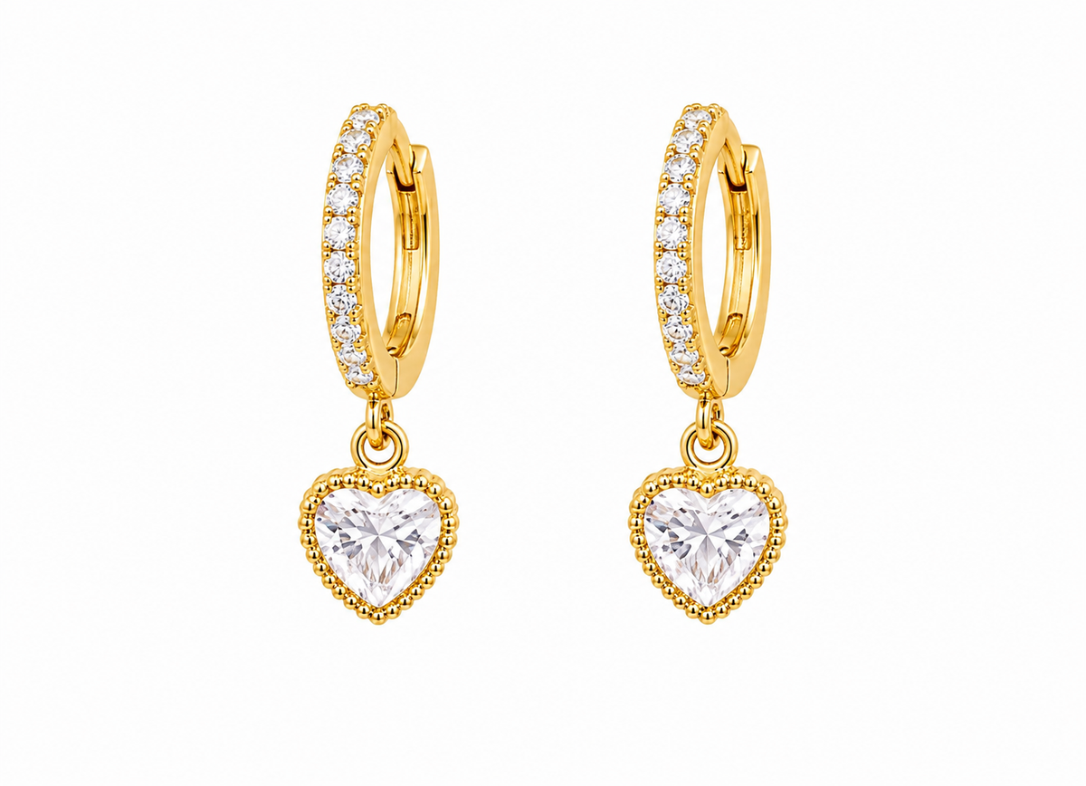 Heart Gold Plated Collection Jhumka Earring