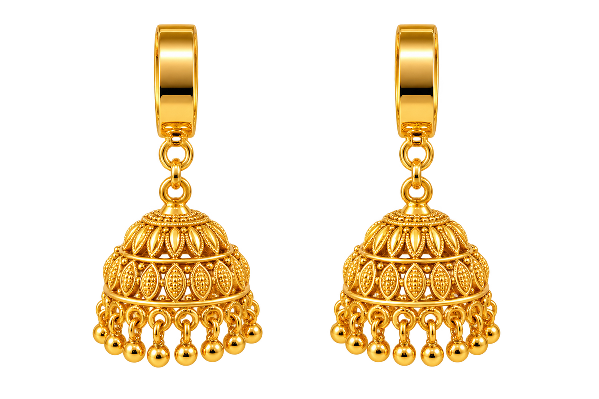 Gold Plated Collection Jhumka Earring Classic