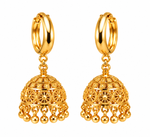 Gold plated Collection Jhumka Earrings Round