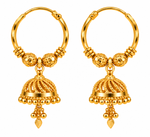 Gold plated Collection Jhumka Earrings Twist