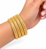 Simple 2.6 Gold Bangle Set 4 Bangles