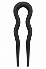 Black Wavy U Hair Pin Sleeky Bun Up Dos