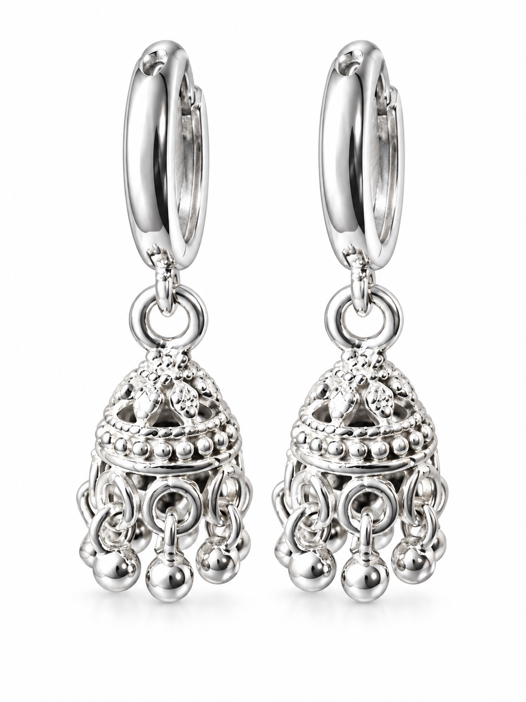 Silver Mini Jhumka Earring 3