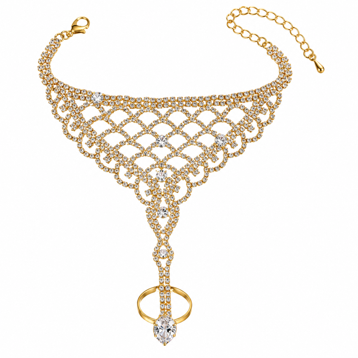 Seraphina Crystal Hand Chain