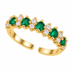 Esmerelle Emerald Sparkle Ring