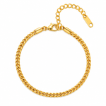 Nova Gold Curb Chain Bracelet