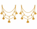 Noor Gold Jhumka Chain Pair