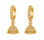 Micro Collection Jhumka Earring Royal Blue