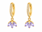 Bloomie Lavender Green Gold Plated Collection Jhumka Earring