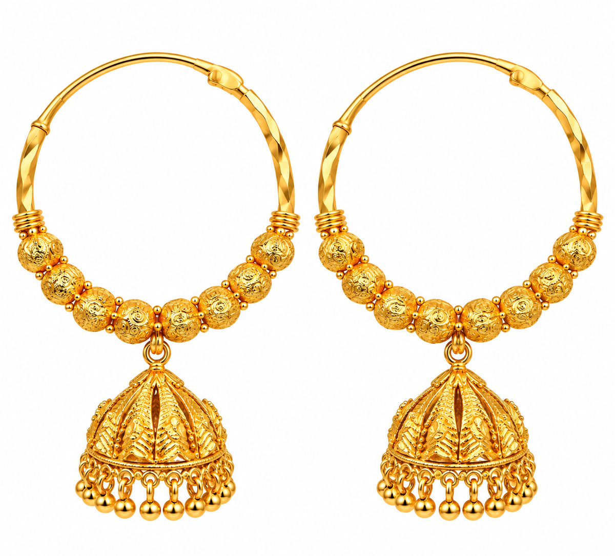 Medium Dome Gold Plated Collection Jhumka Earring
