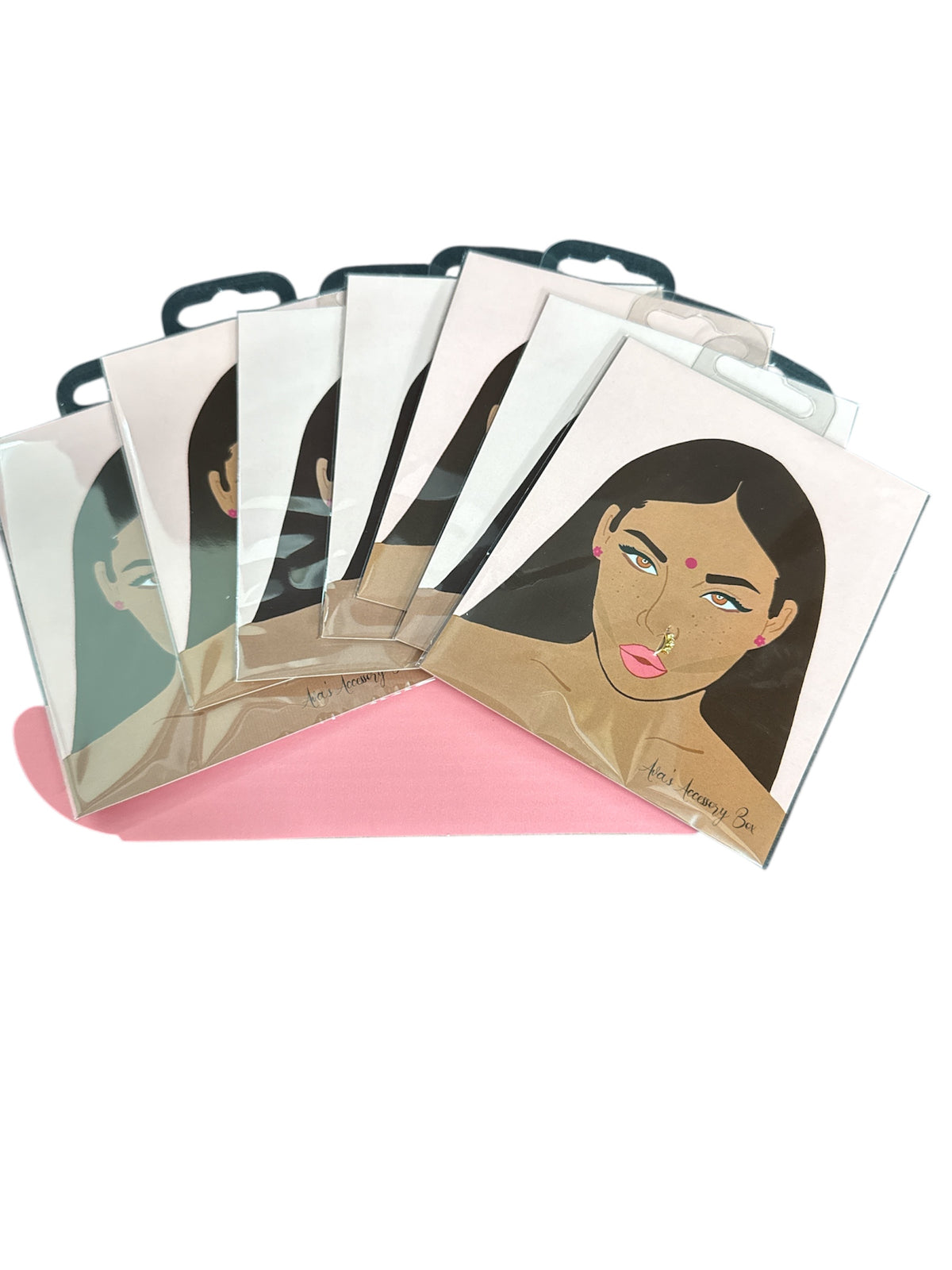 7 Nose Ring Mixed Bundle Box for pierced and non pierced