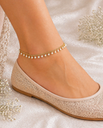 Dainty Pearl Payal | Anklet Set | Indian Anklet | Bridal Payal 664 - 61