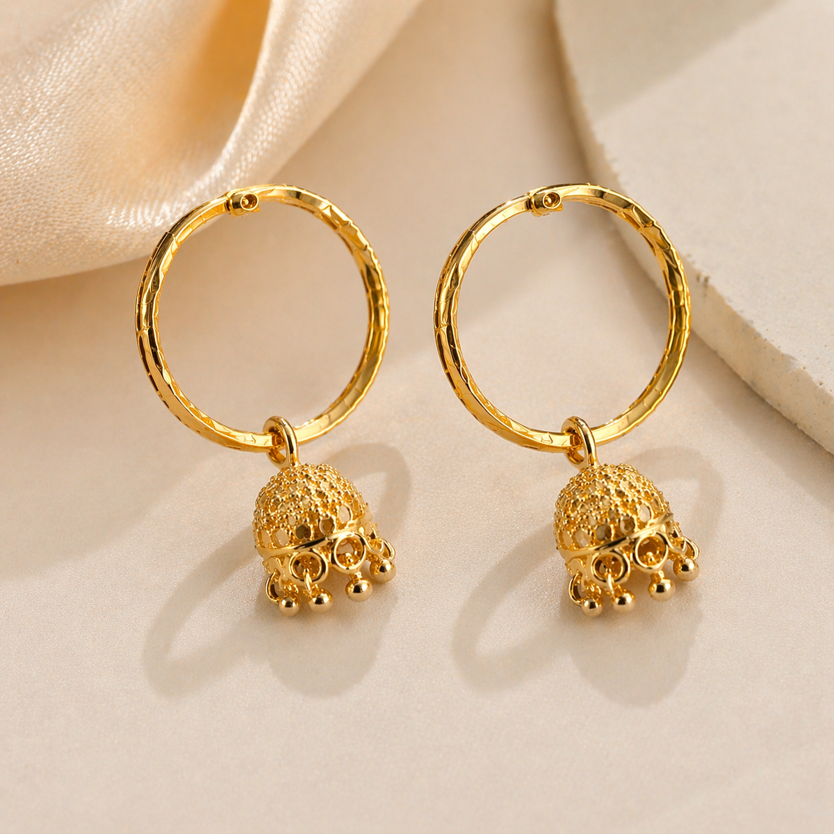 Maharani Gold Plated Jhumka