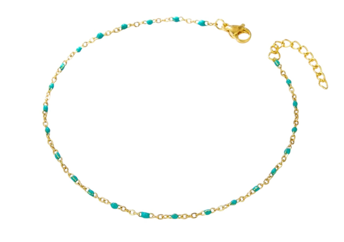Fashion Round Stainless Steel Women's Anklet