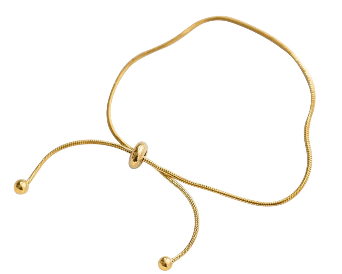 Pull bracelet 18K Gold Stainless Steel waterproof non tarnish Women's jewellery