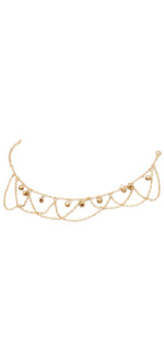 Gold Bell Fashion Round Alloy Women's Anklet