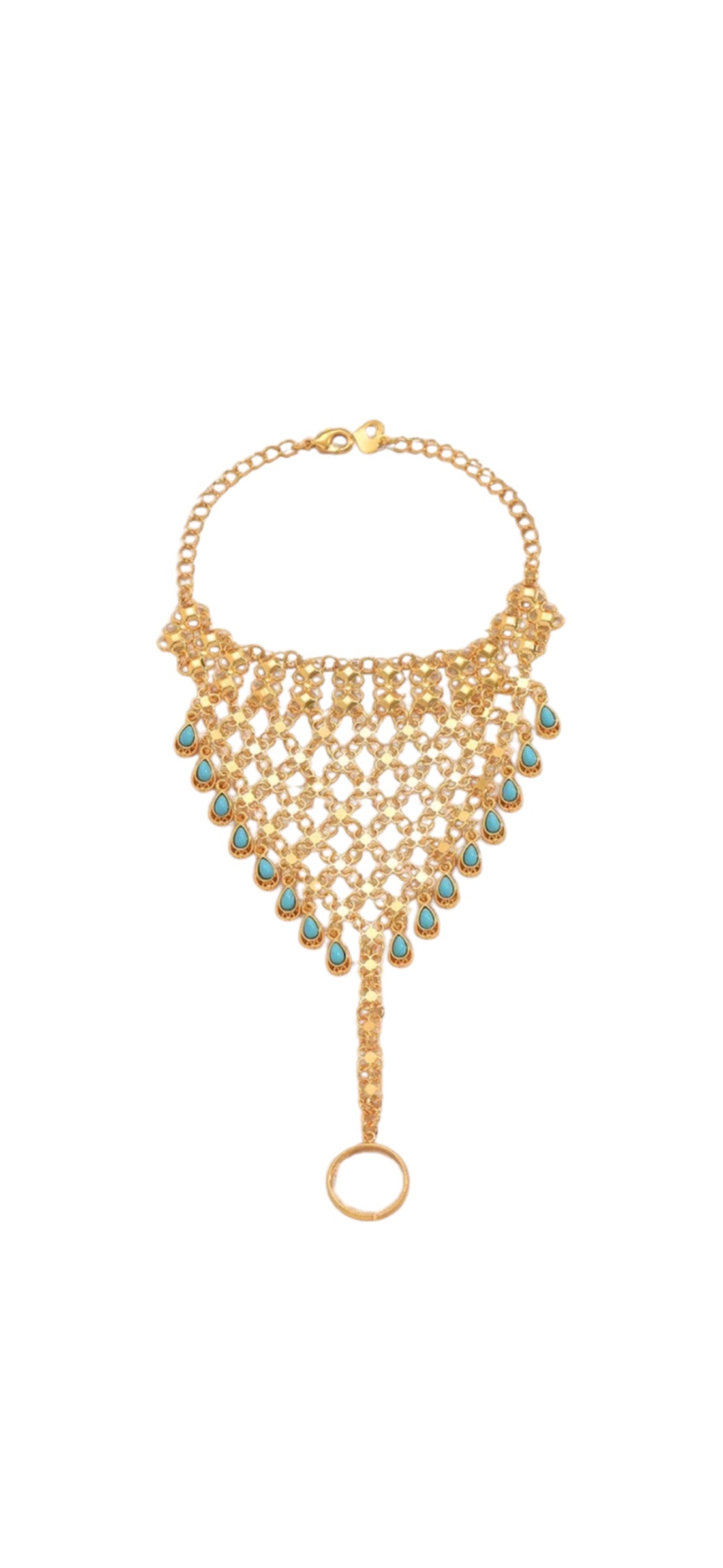 Tassel Bohemian Style Finger Linked Bracelet