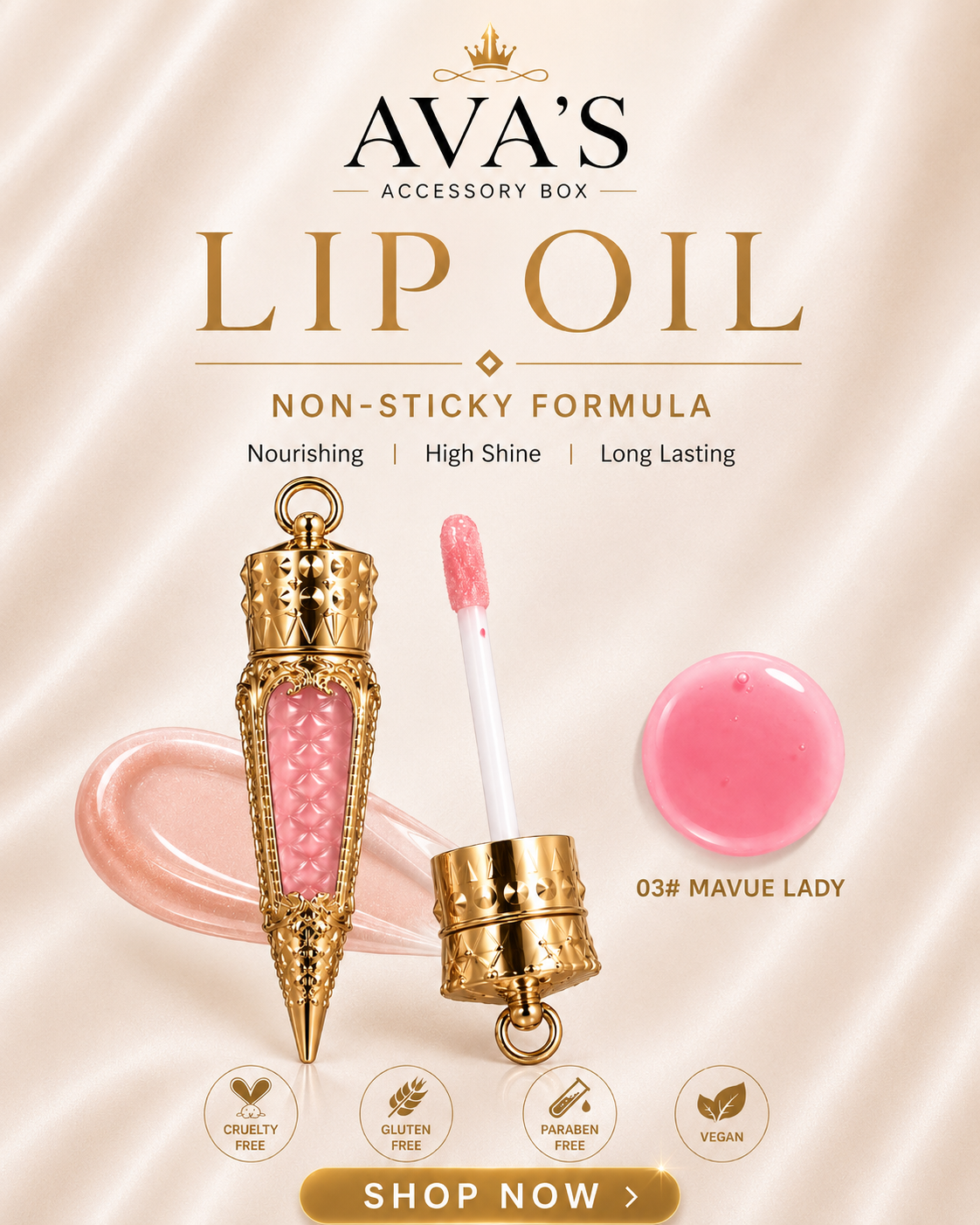 Luxe Lip Oil Mavue Lady #3