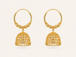 Large Hoop Anaya Gold Plated Jhumka