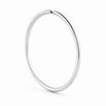 Simple Silver Nose Ring for pierced and non pierced nose