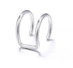 Double Spiral Silver nose ring fake nose ring no piercing required