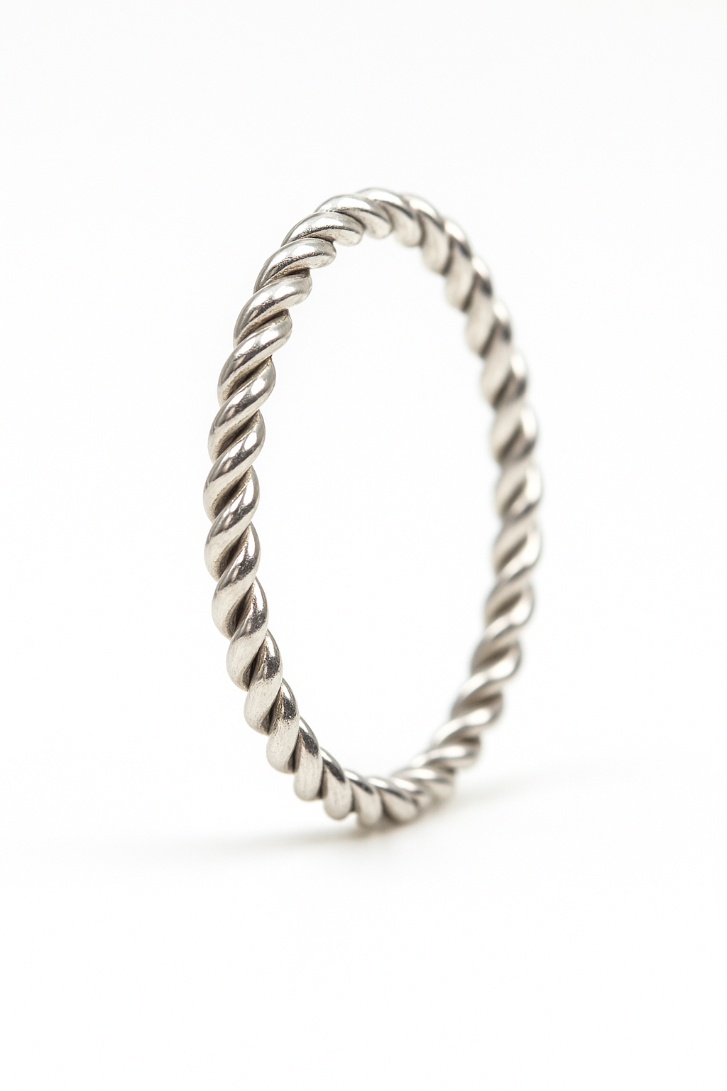 Spiral Silver Nose Ring for pierced and non pierced nose