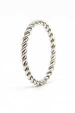 Spiral Silver Nose Ring for pierced and non pierced nose