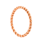 Spiral Rose Gold Nose Ring for pierced and non pierced nose