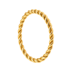 Spiral Gold Nose ring for pierced and non pierced nose