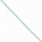 Light Blue 1 x Silver Anklet Women's Indian Fashion Accessories