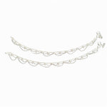Silver White Set Anklet Women's Indian Fashion Accessories