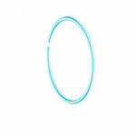 Simple Neon Teal Nose Ring For Pierced And Non Pierced Nose