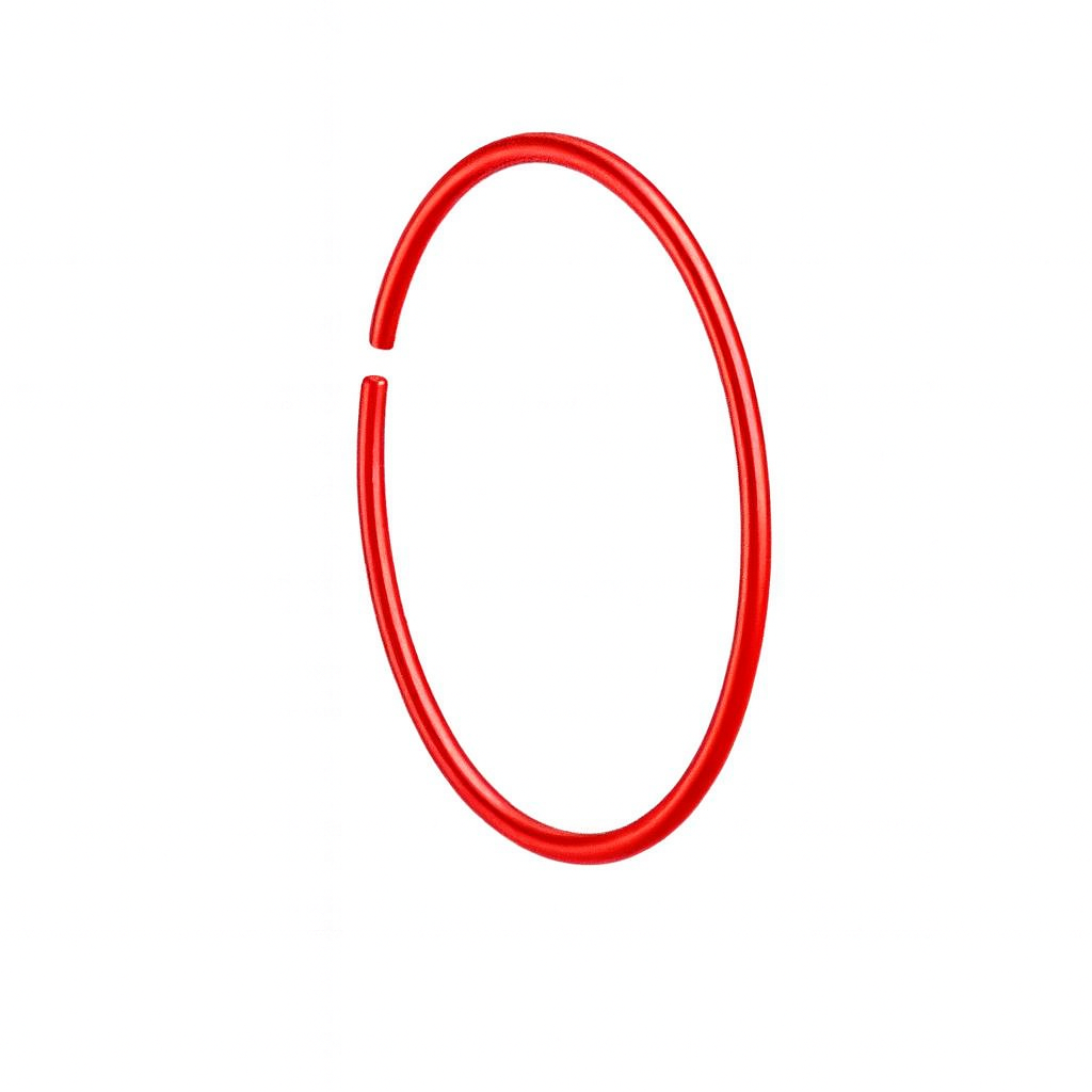 Simple Neon Red Nose Ring For Pierced And Non Pierced Nose