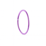Simple Neon Purple Nose Ring For Pierced And Non Pierced Nose