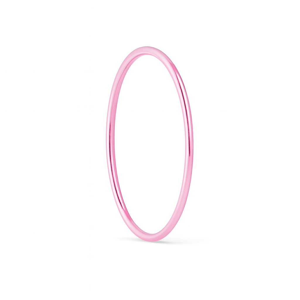 Simple Neon Pink Nose Ring For Pierced And Non Pierced Nose