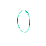 Simple Neon Green Nose Ring For Pierced And Non Pierced Nose