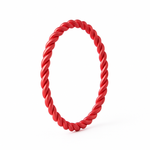 Spiral Neon Red Nose Ring For Pierced And Non Pierced Nose