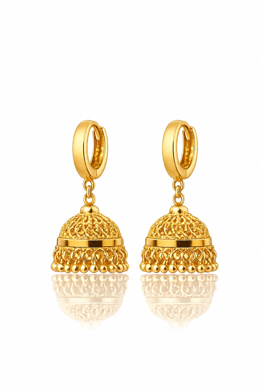 Gold Plated Collection Jhumka Earring Round Lina