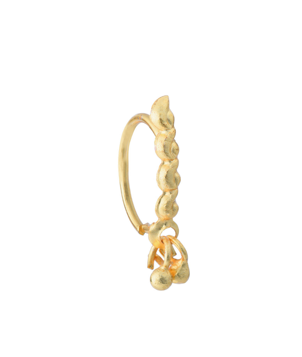 Pattern Dangle Nose Ring for pierced nose